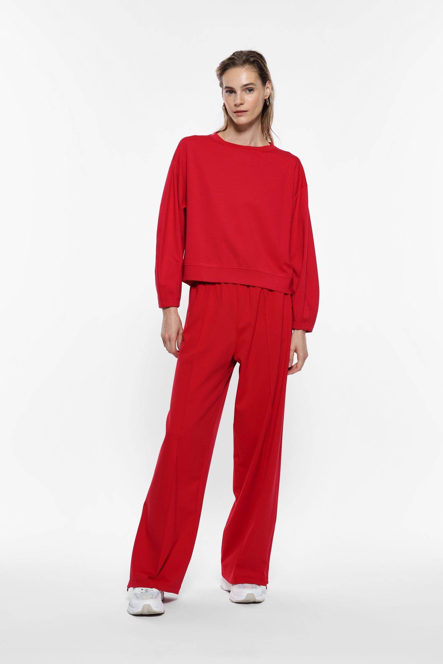 Women's wide trousers IMPERIAL red