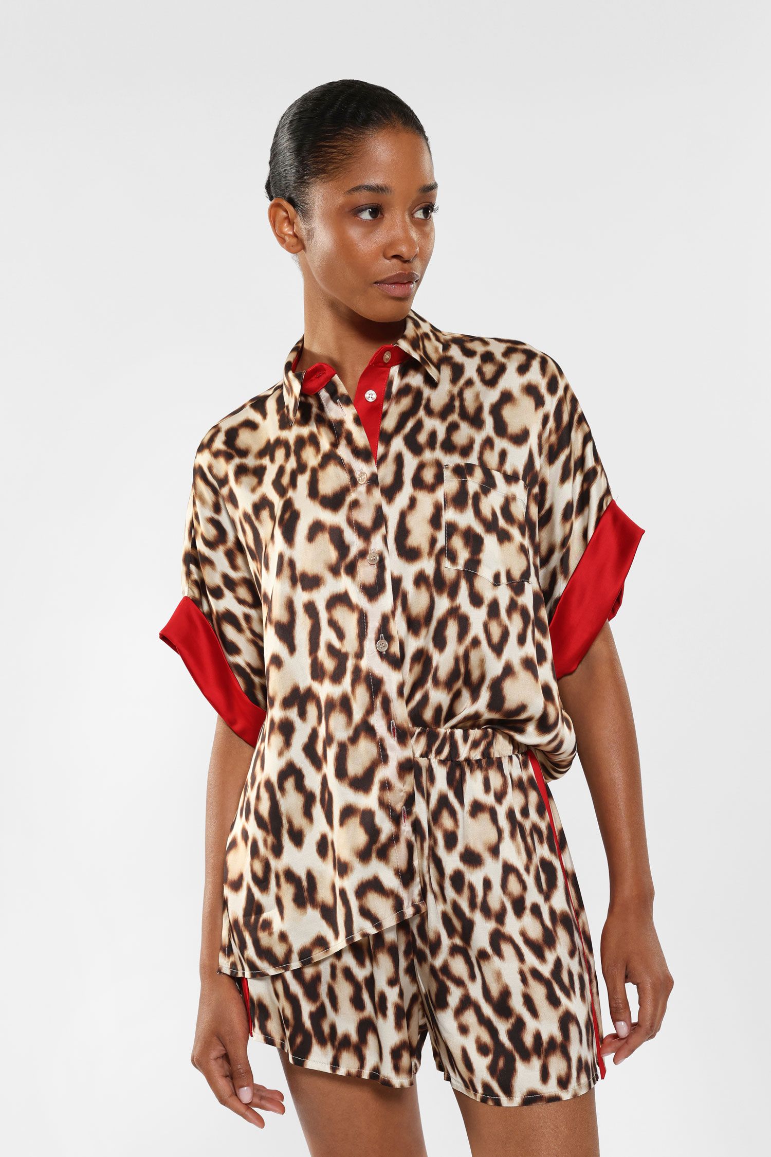 Women's summer shirt IMPERIAL leopard pattern