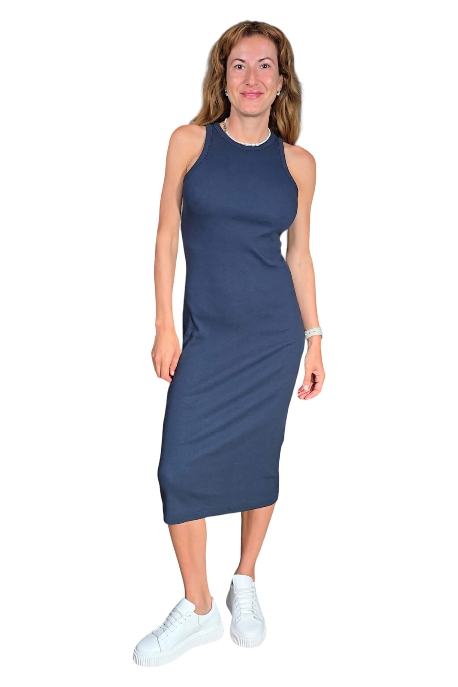 Women's summer long dress VICOLO blue