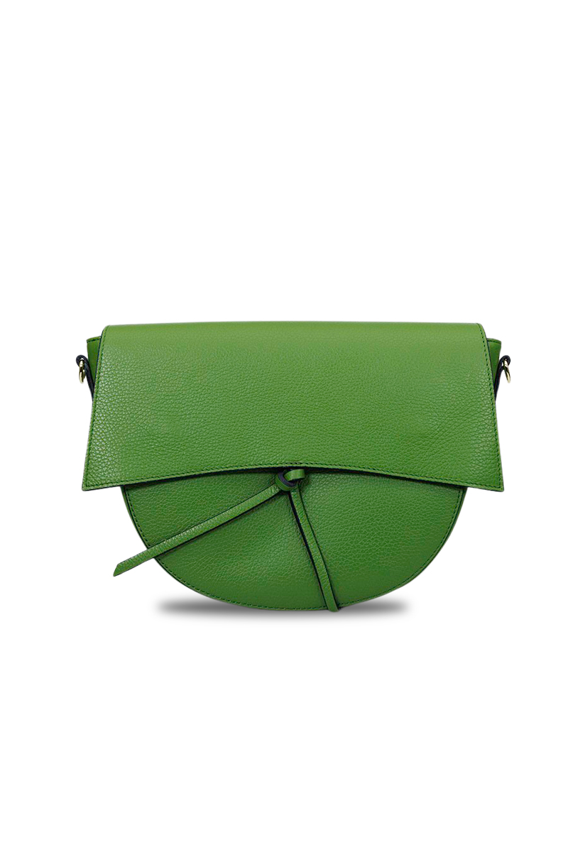 Leather crossbody bag Leather Country Janet green