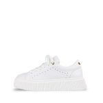 White leather women's Lestrosa sneakers