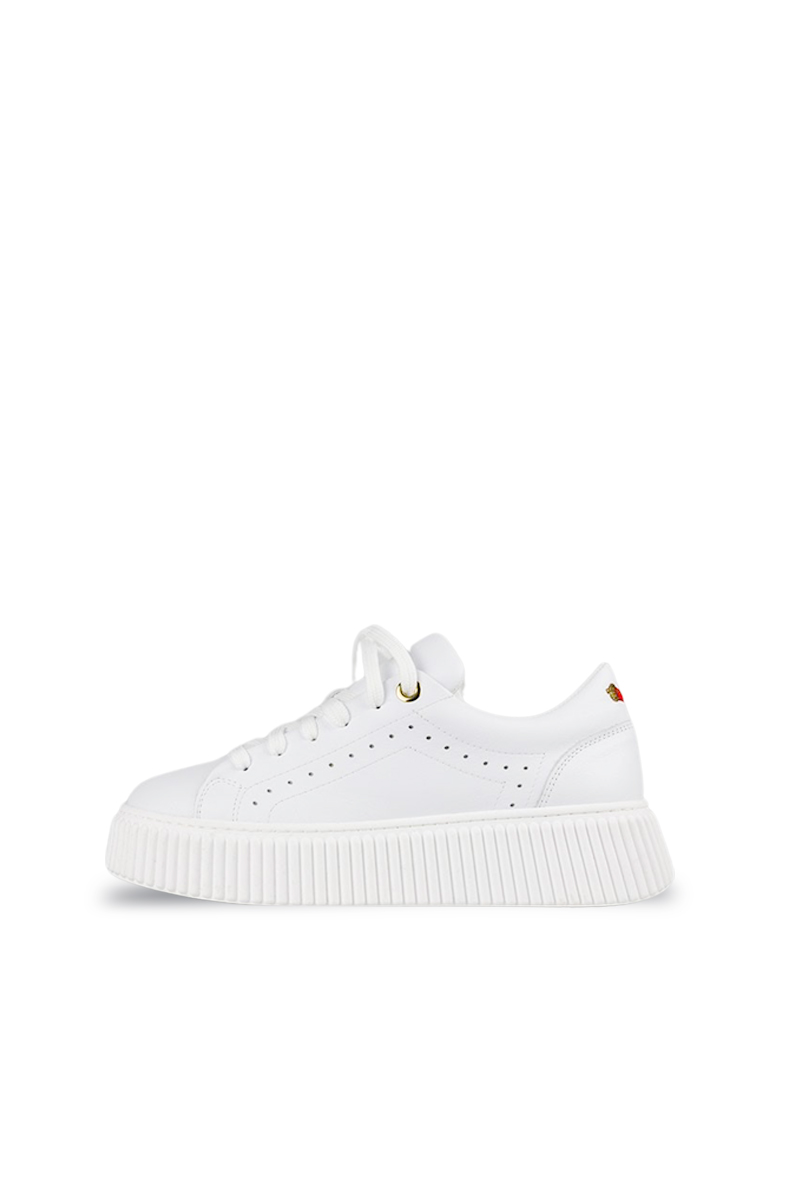 White leather women's Lestrosa sneakers