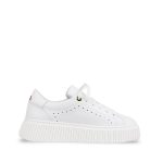 White leather women's Lestrosa sneakers