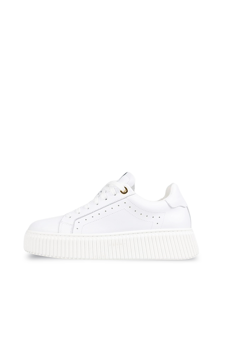 White leather women's Lestrosa sneakers