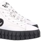 Women's ankle leather platform sneakers NO NAME white 5