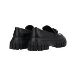 Women's leather moccasins NO NAME black 4