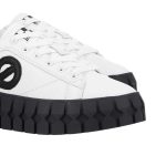 Women's leather platform sneakers NO NAME white 5