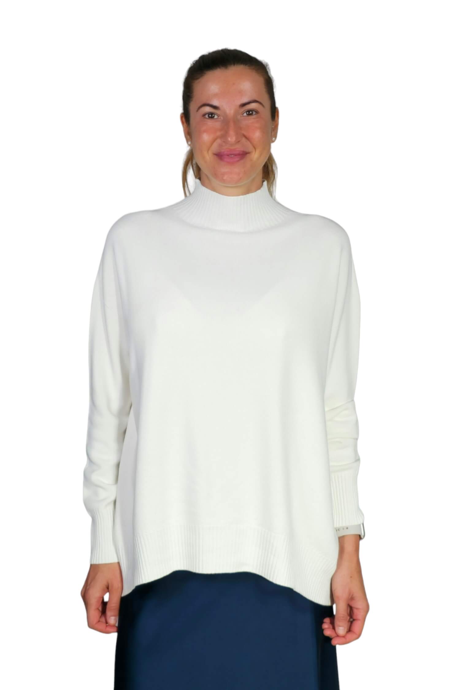 Women's sweater KONTATTO cream 1