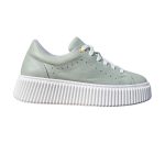 Leather sneakers on the platform LESTROSA mint