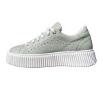 Leather sneakers on the platform LESTROSA mint 2