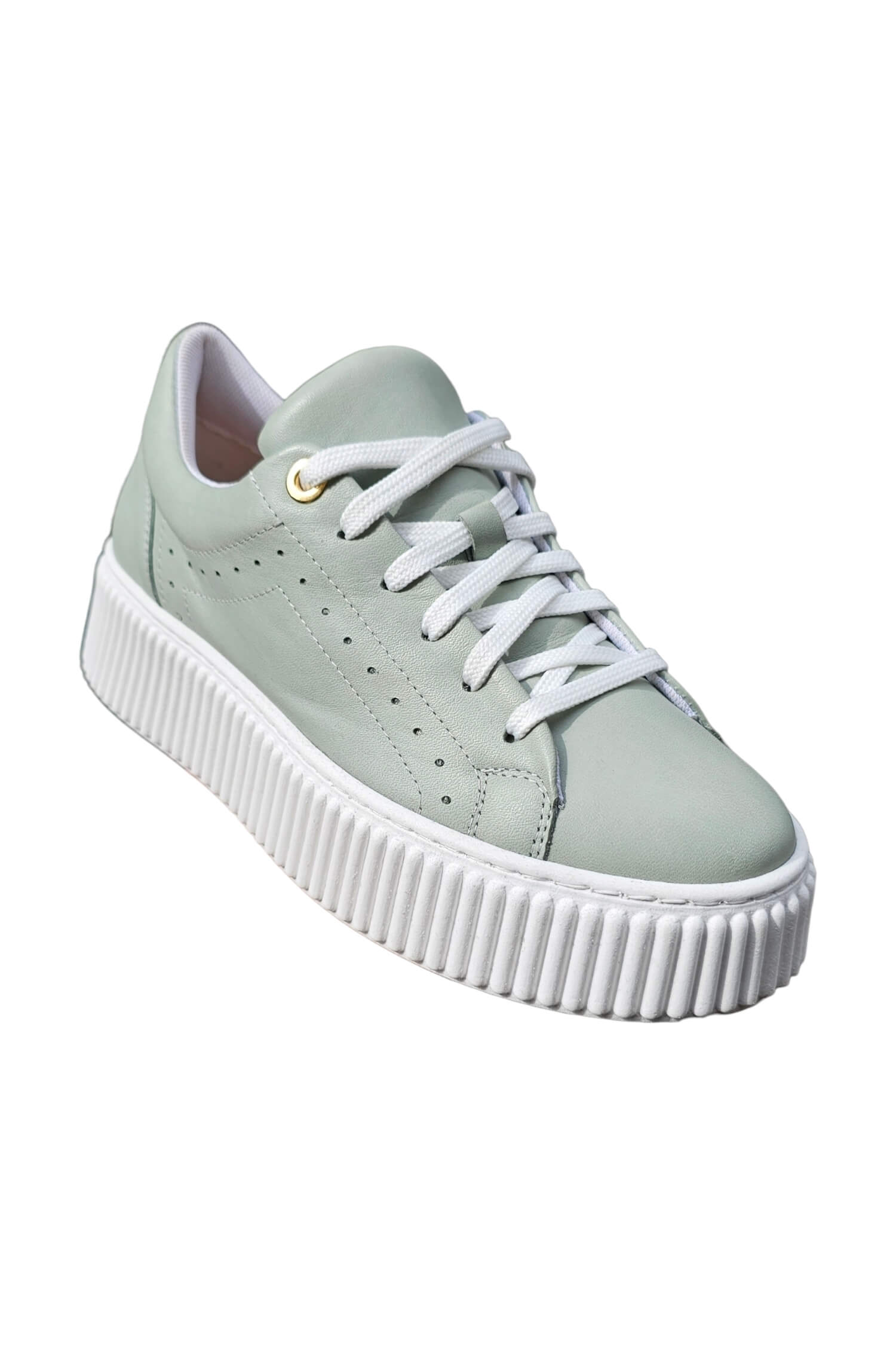 Leather sneakers on the platform LESTROSA mint 3