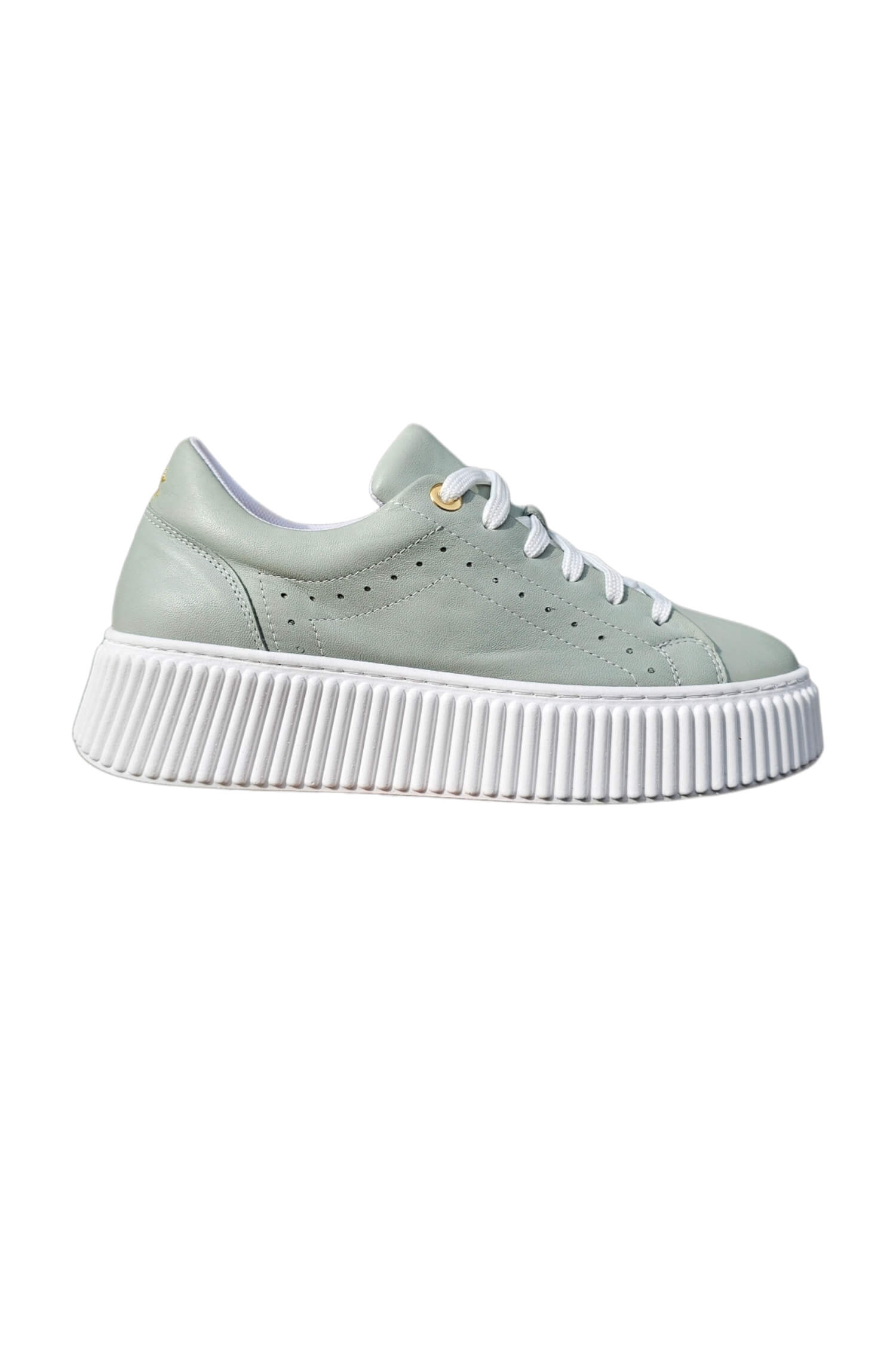 Leather sneakers on the platform LESTROSA mint