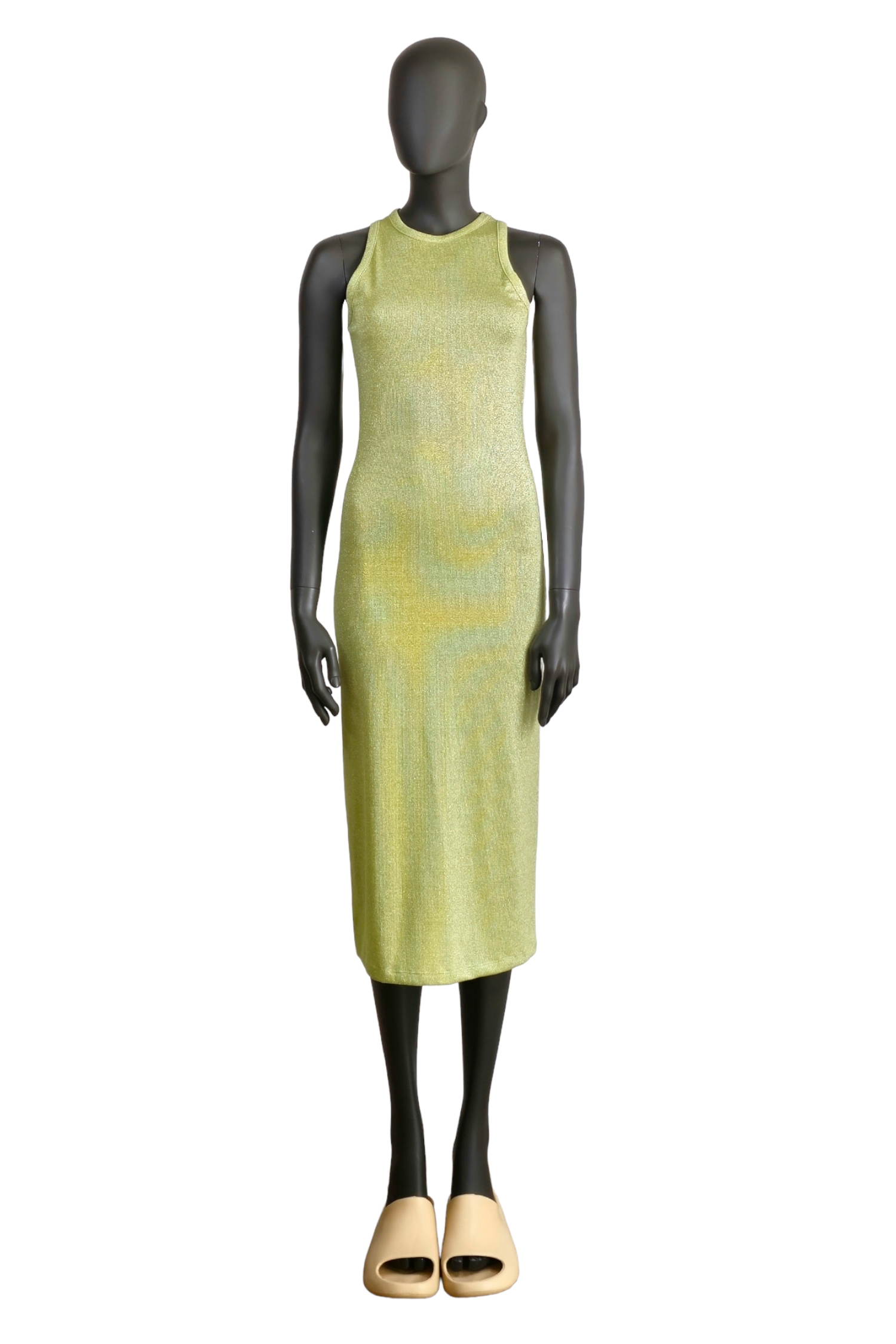 Lurex wrap dress VICOLO lime 1