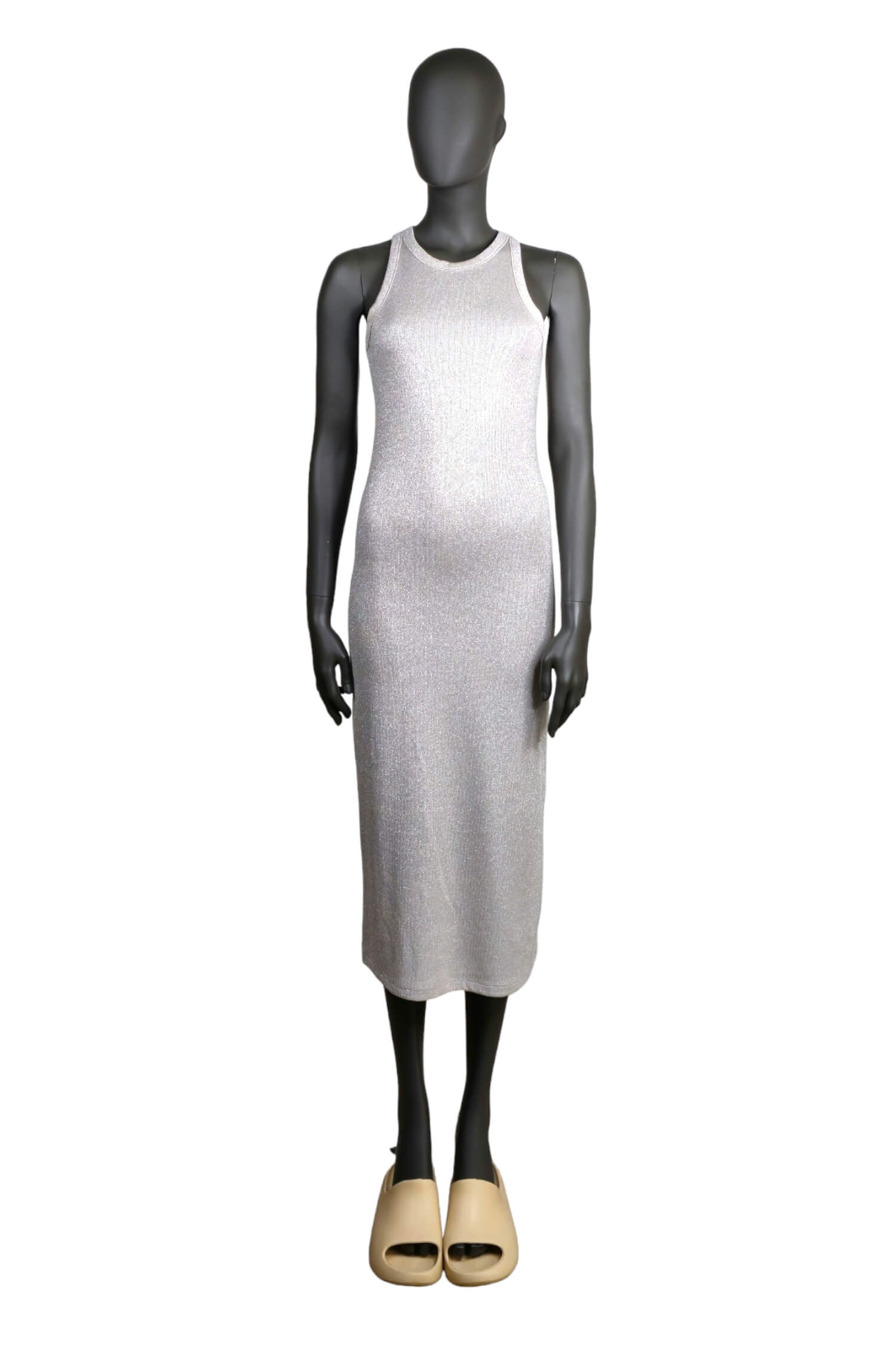 Lurex silver dress covered by VICOLO