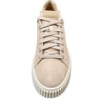 Women's leather beige sneakers LESTROSA