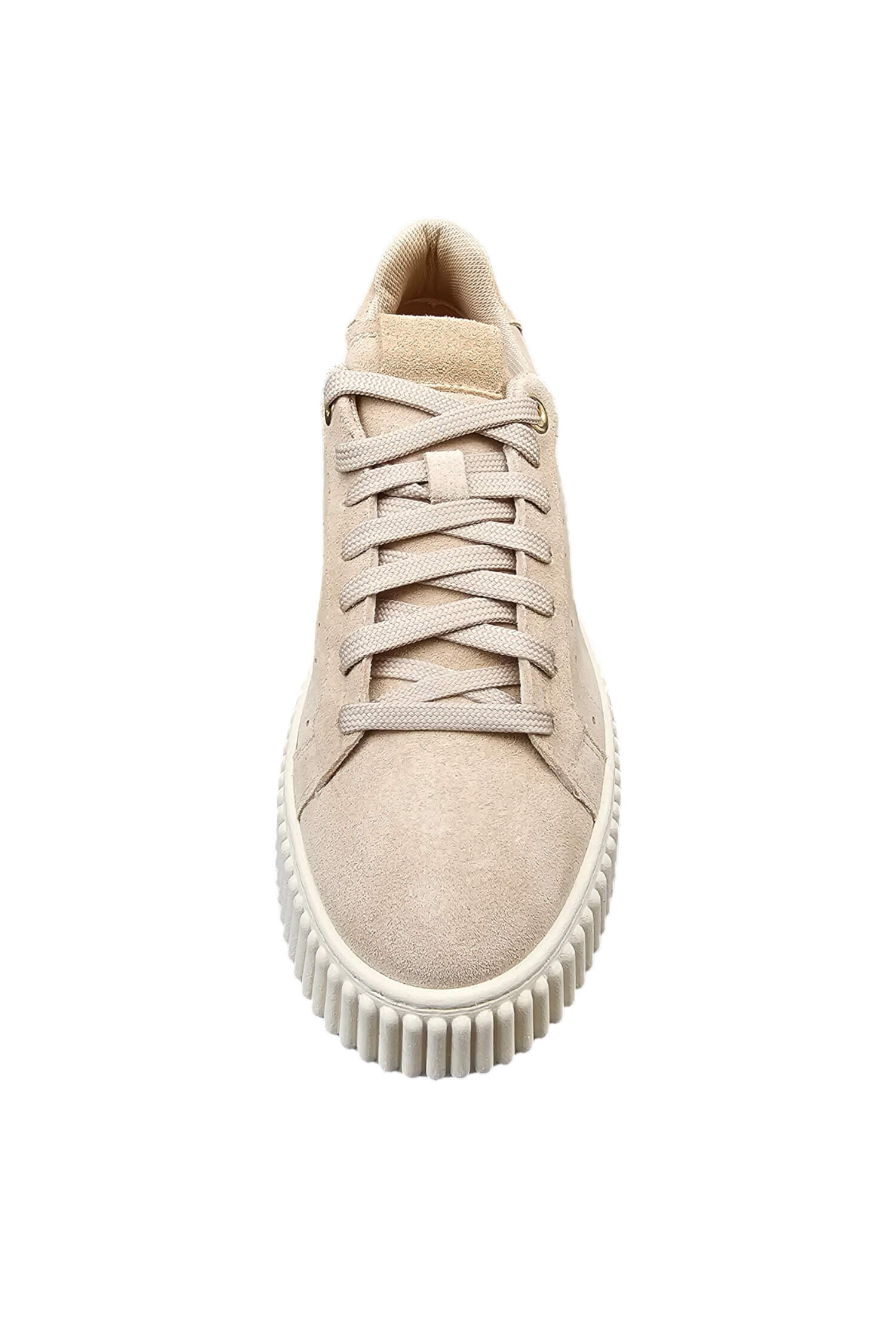 Women's leather beige sneakers LESTROSA