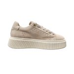 Women's leather beige sneakers LESTROSA