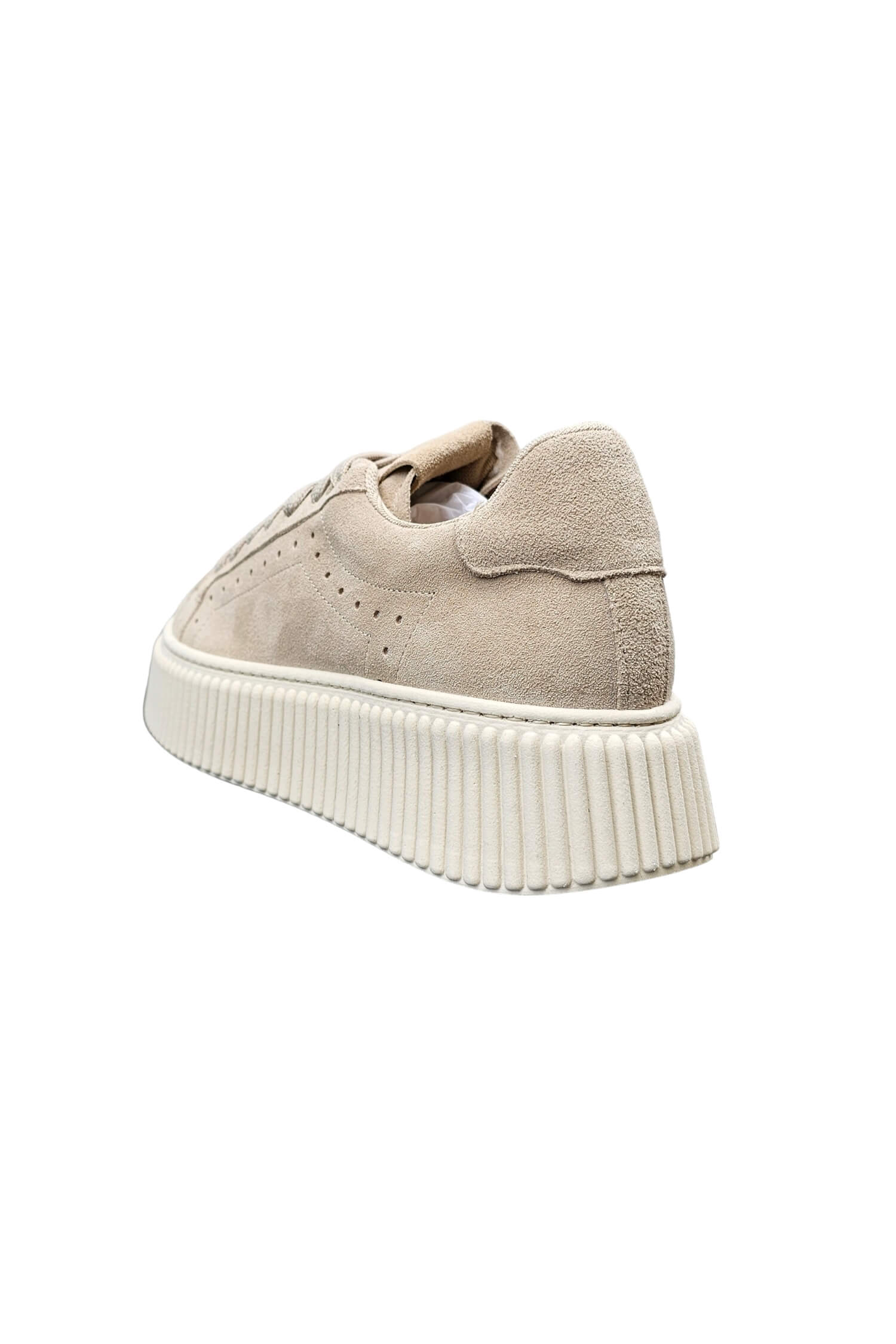 Women's leather beige sneakers LESTROSA