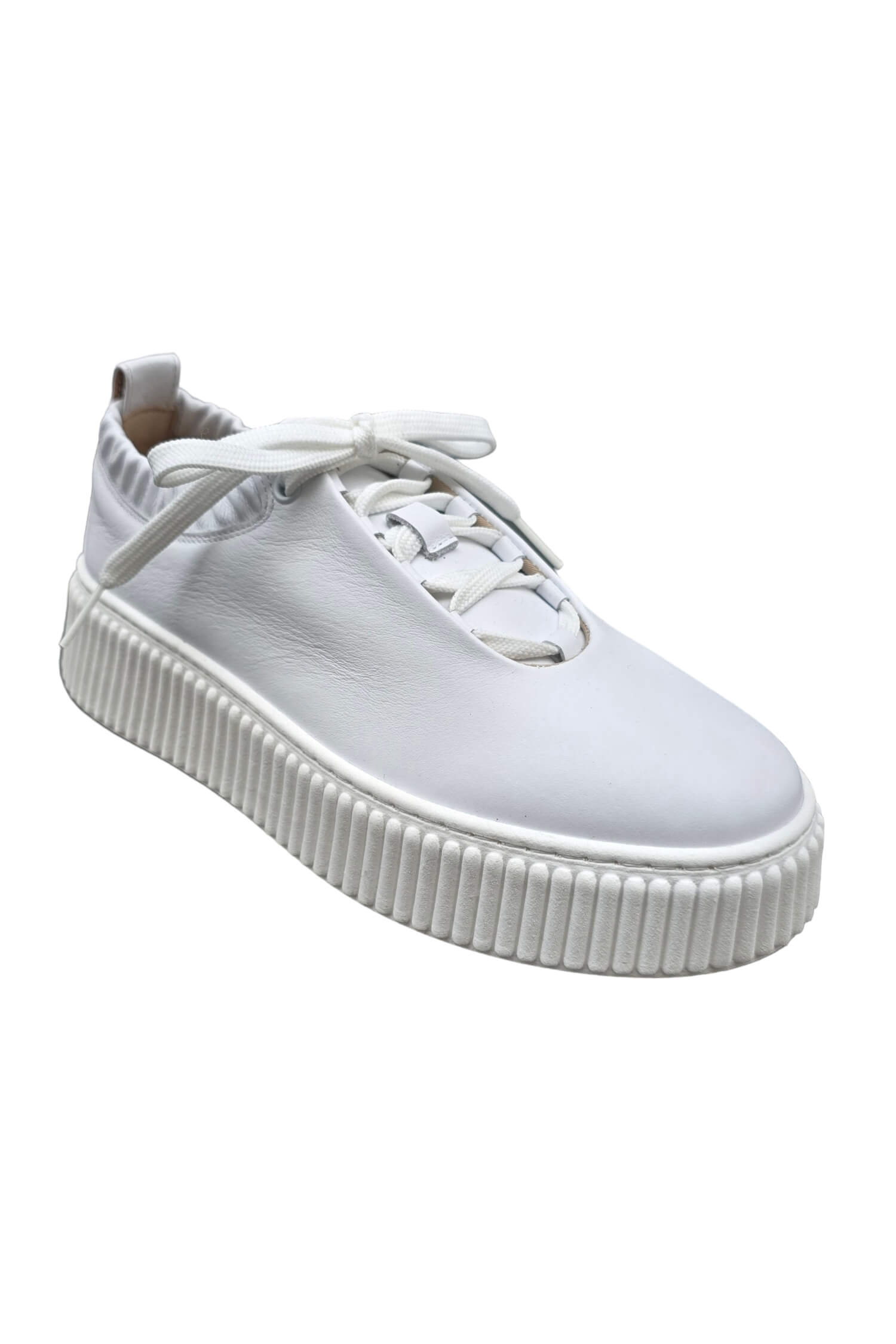 White leather women's Lestrosa sneakers