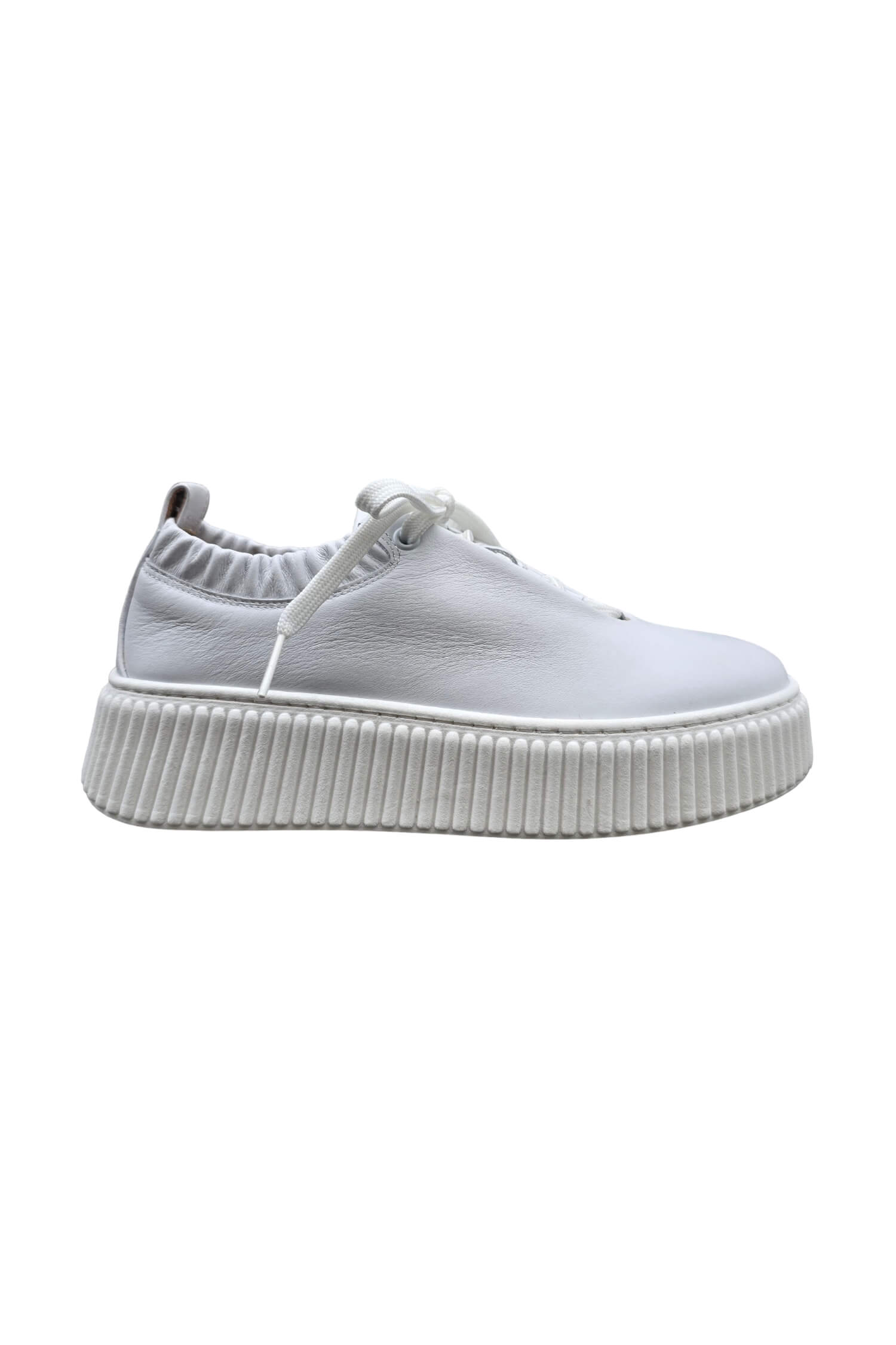 White leather women's Lestrosa sneakers