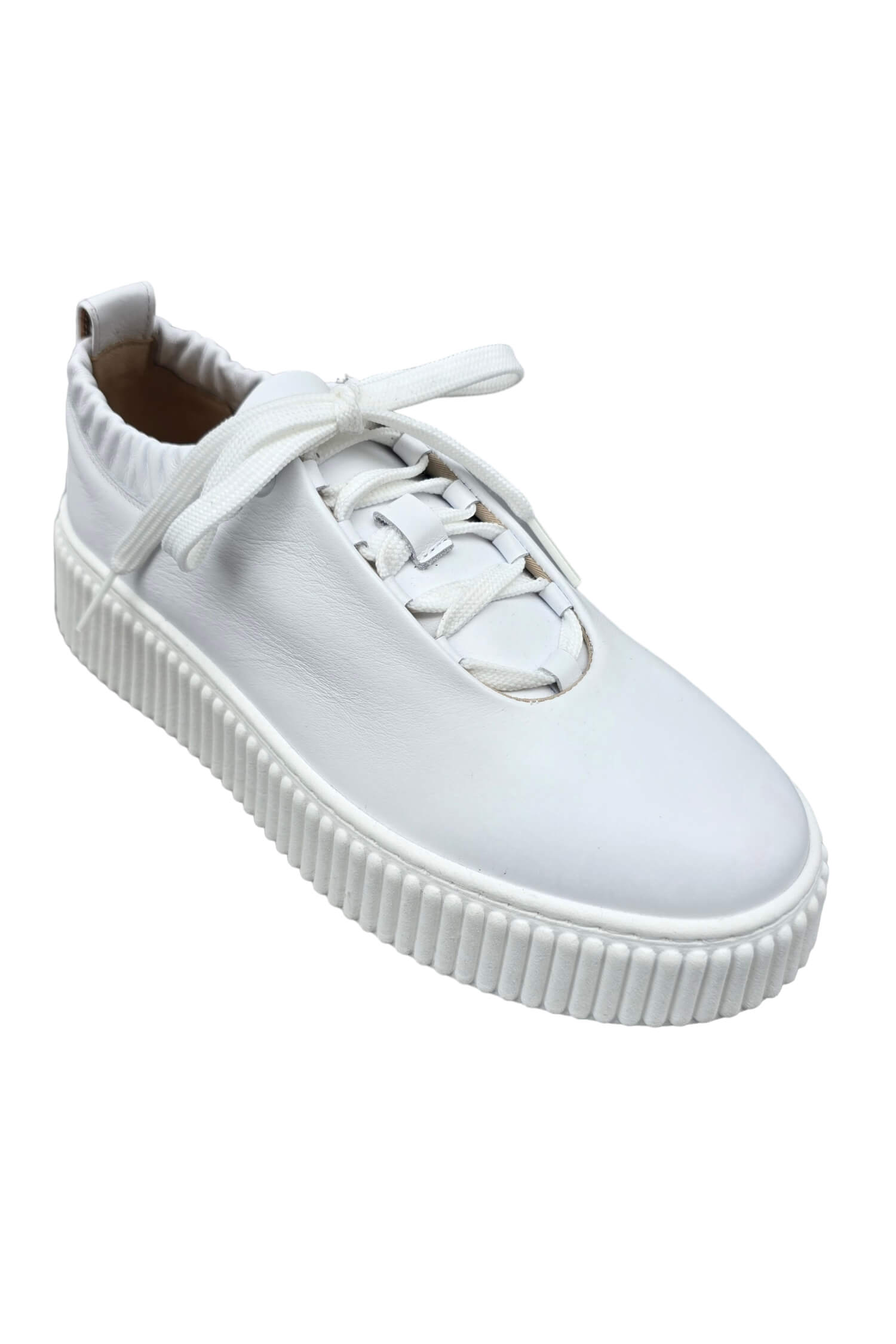 White leather women's Lestrosa sneakers