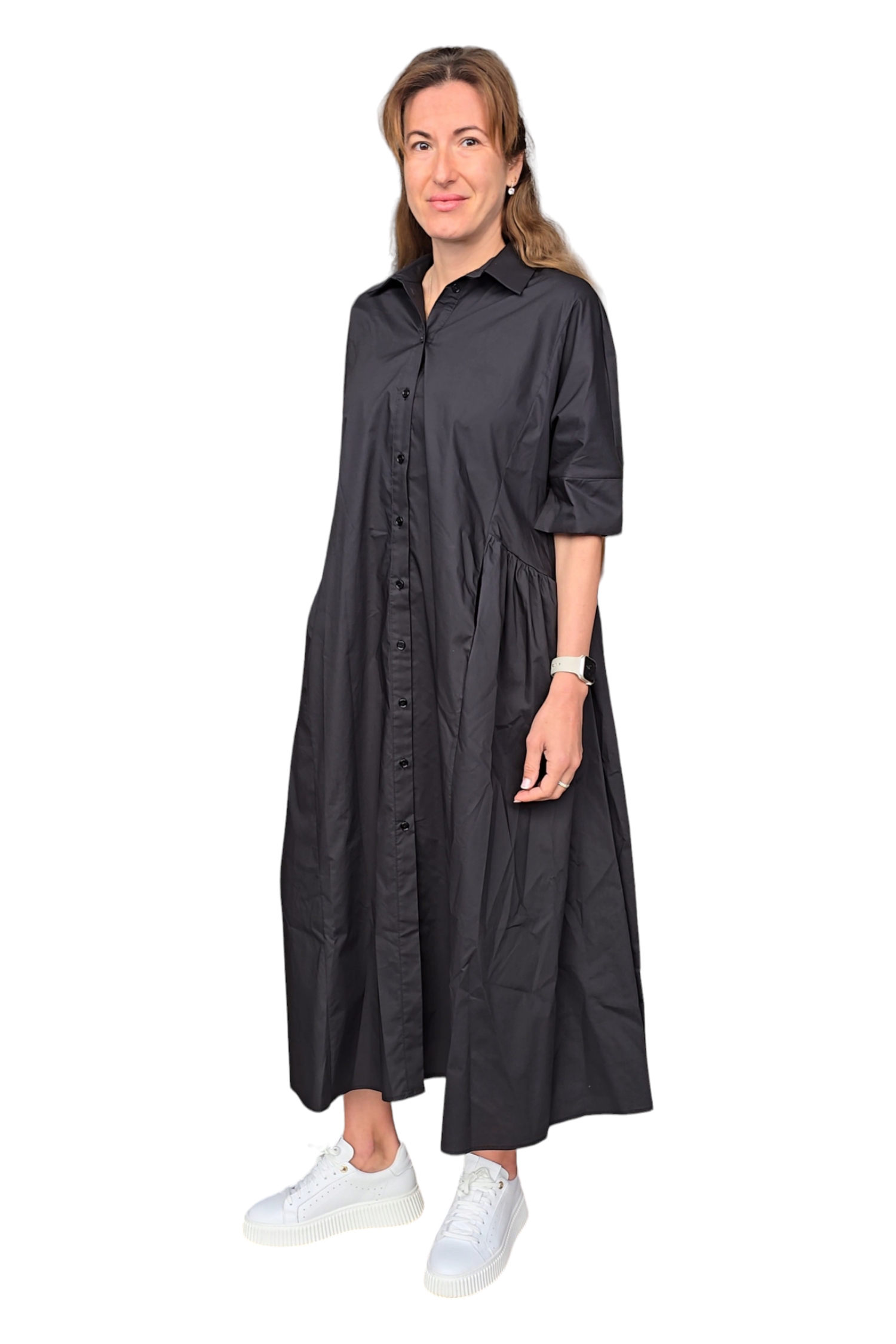 Women's shirt summer dress IMPERIAL black