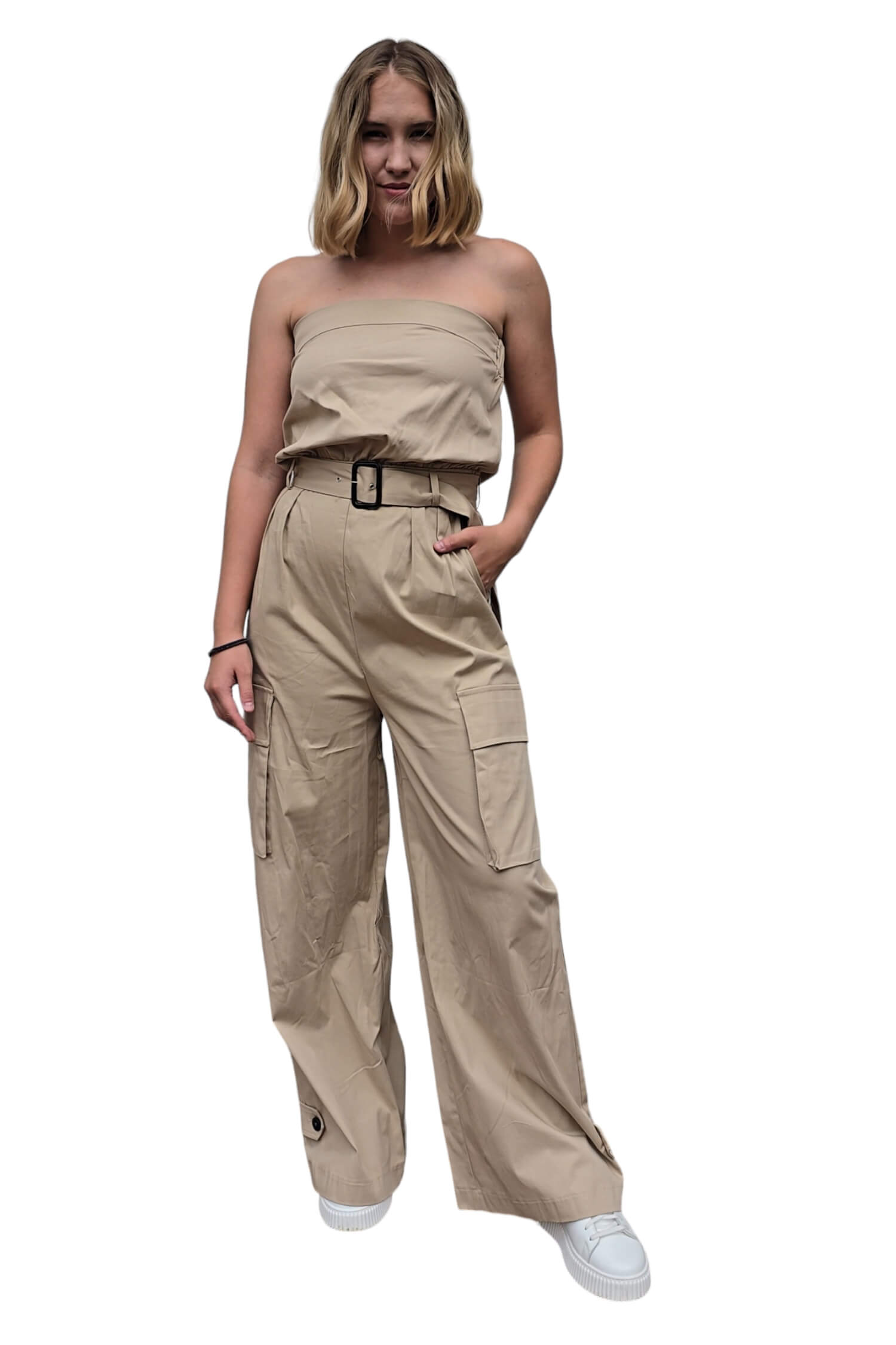 Women's evening overall VICOLO beige