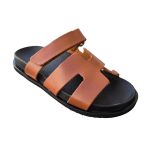 Women's leather sandals OVYE brown