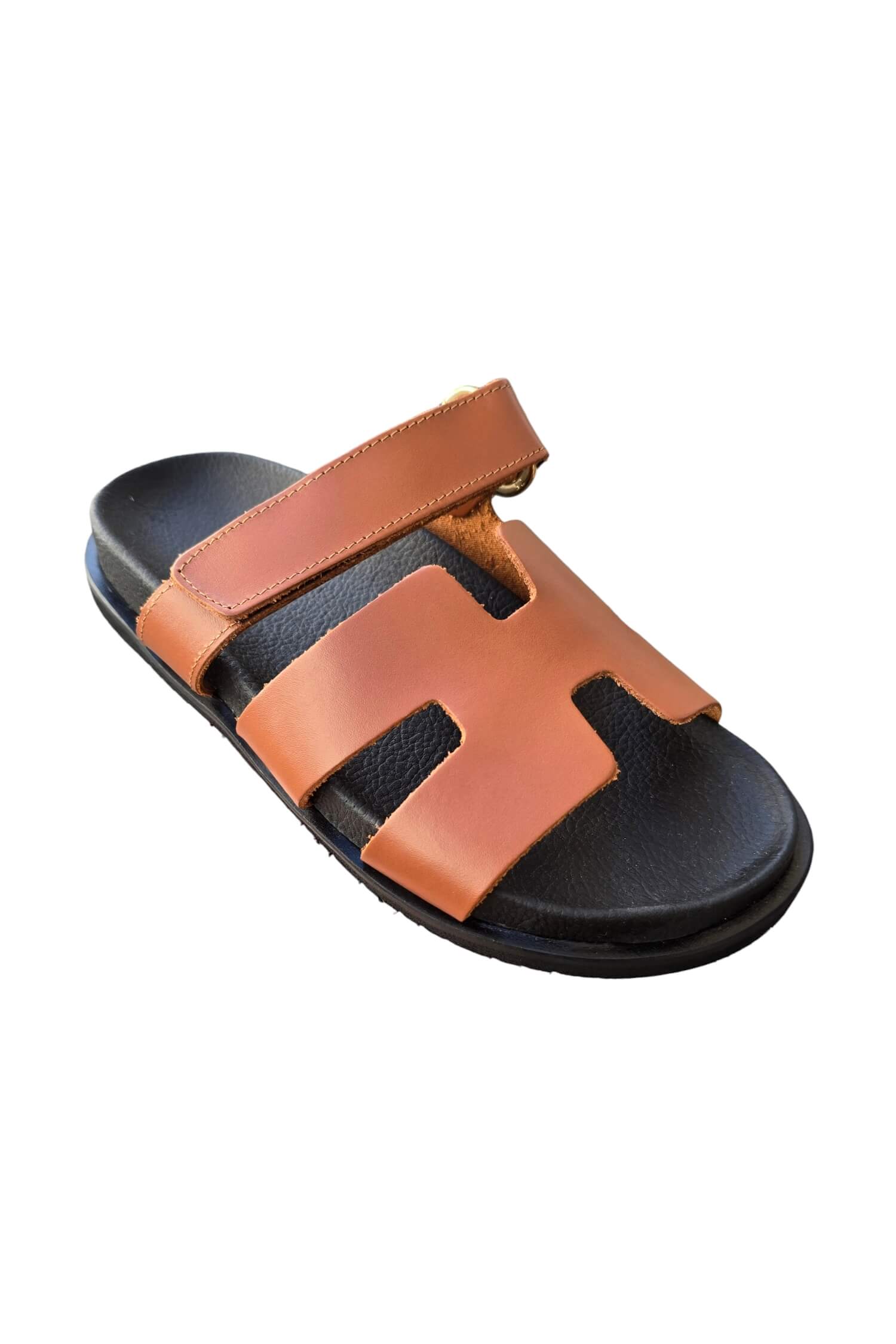 Women's leather sandals OVYE brown