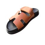 Women's leather sandals OVYE brown