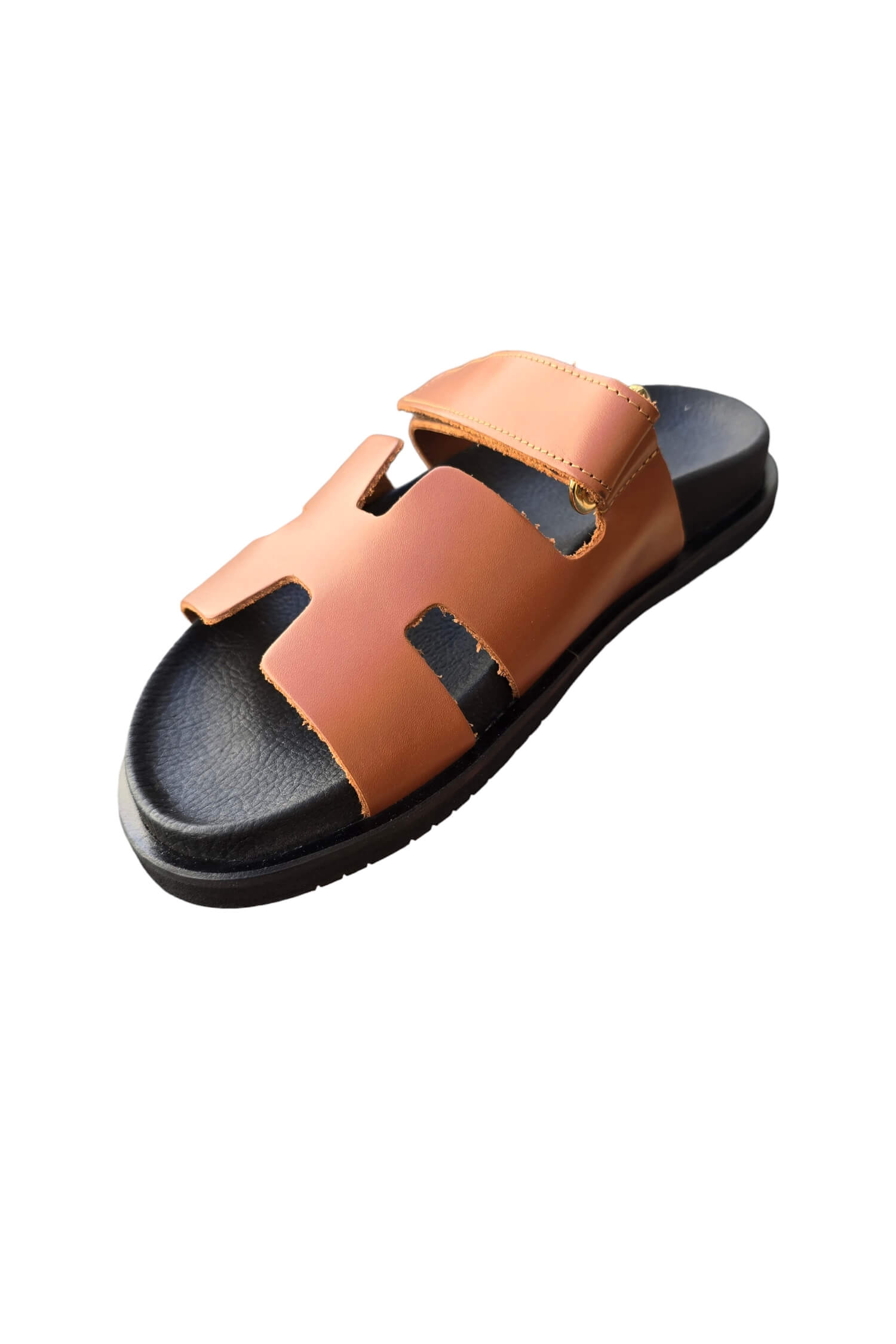 Women's leather sandals OVYE brown