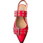 Women's leather ballerinas OVYE red