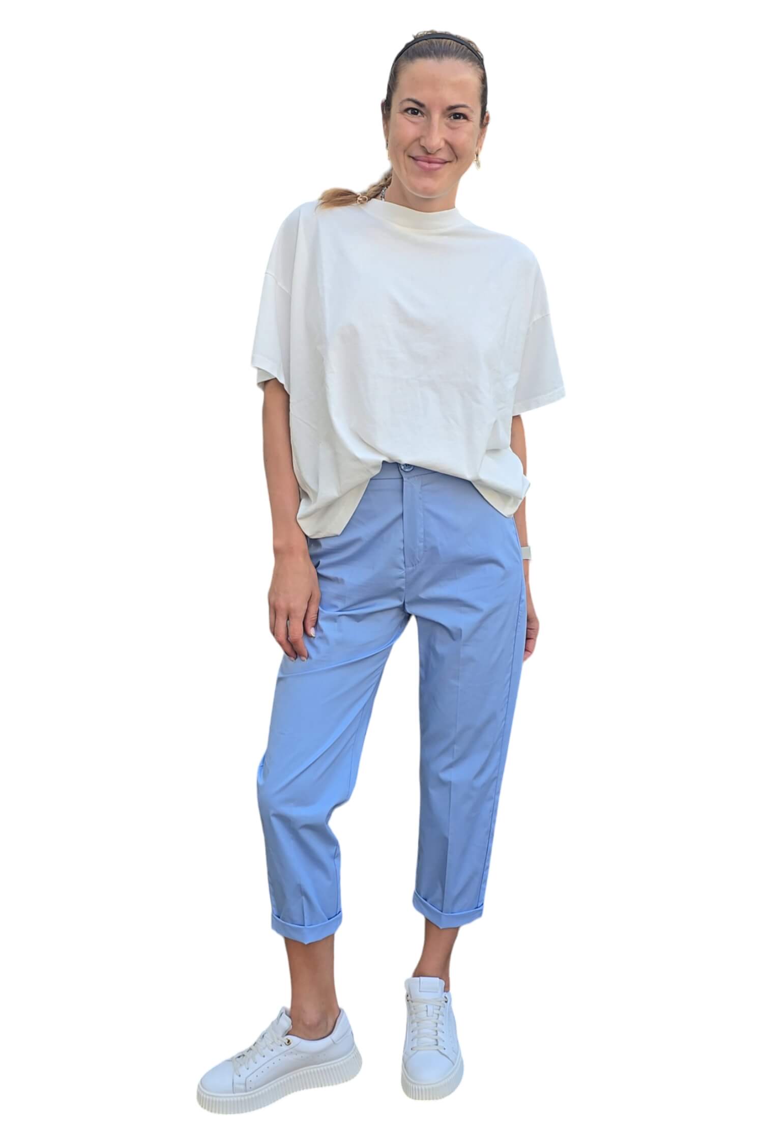 Women's summer trousers IMPERIAL blue