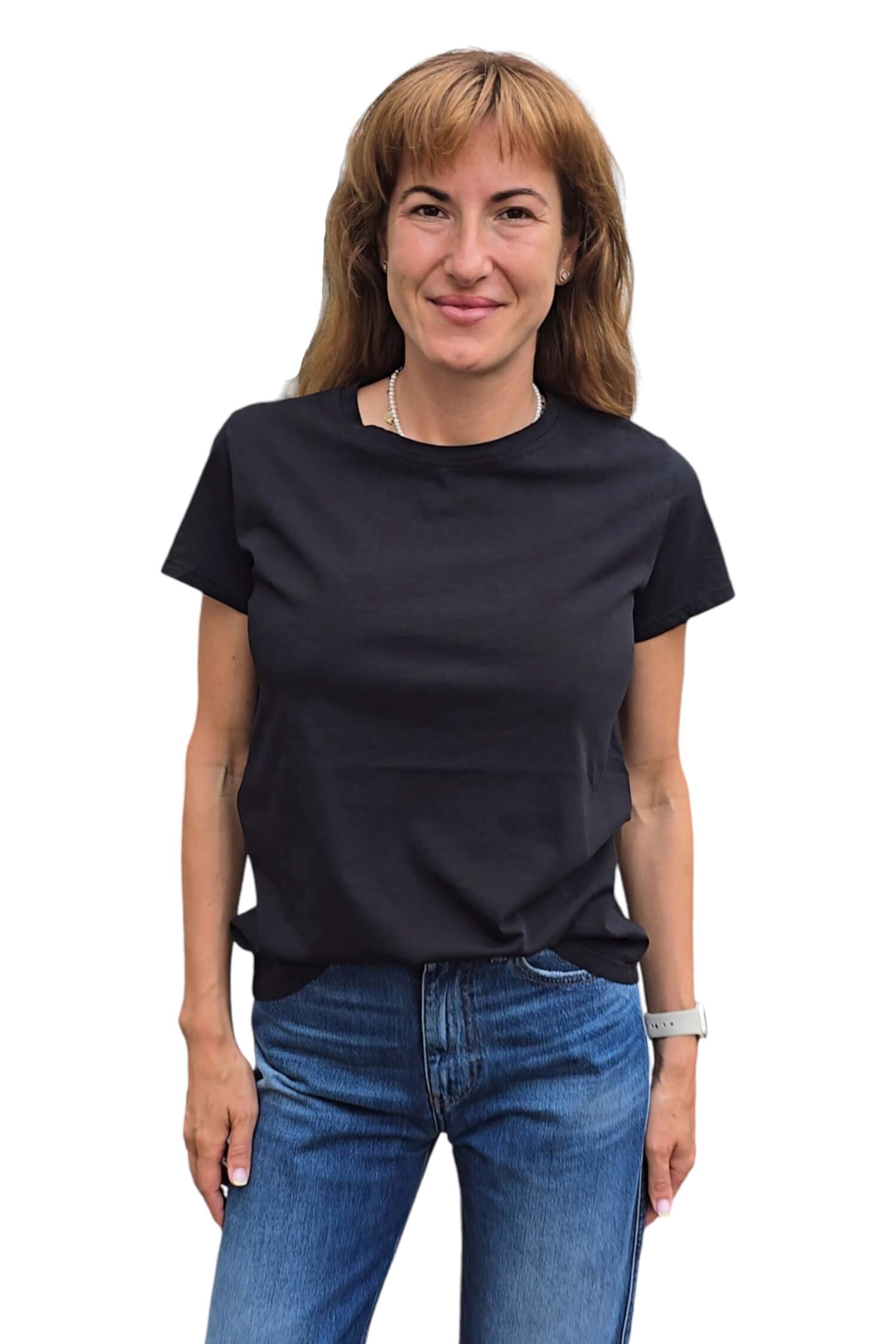 Women's T-shirt with short sleeves VICOLO black