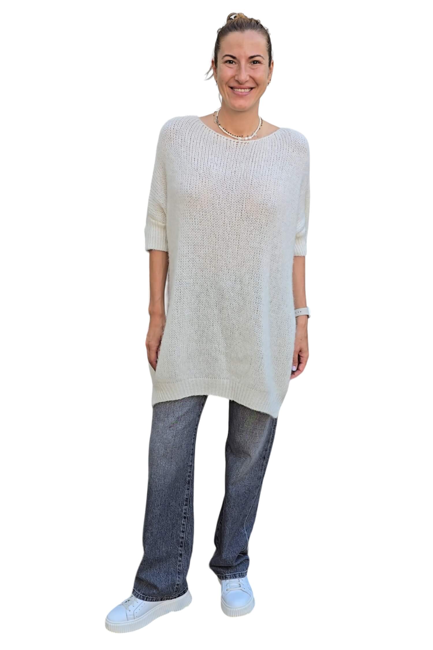 Women's oversize sweater IMPERIAL white