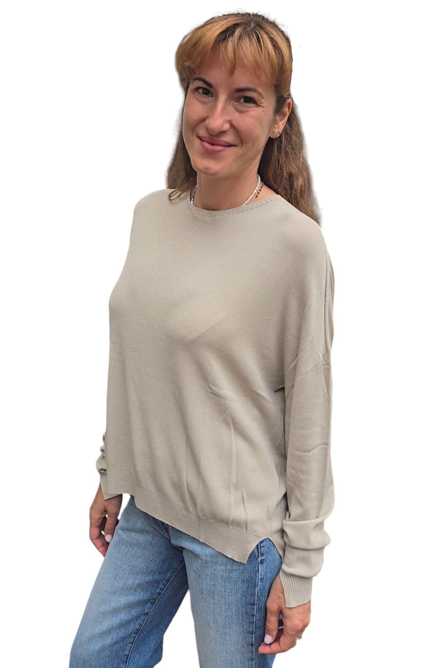 Women's thin sweater VICOLO beige