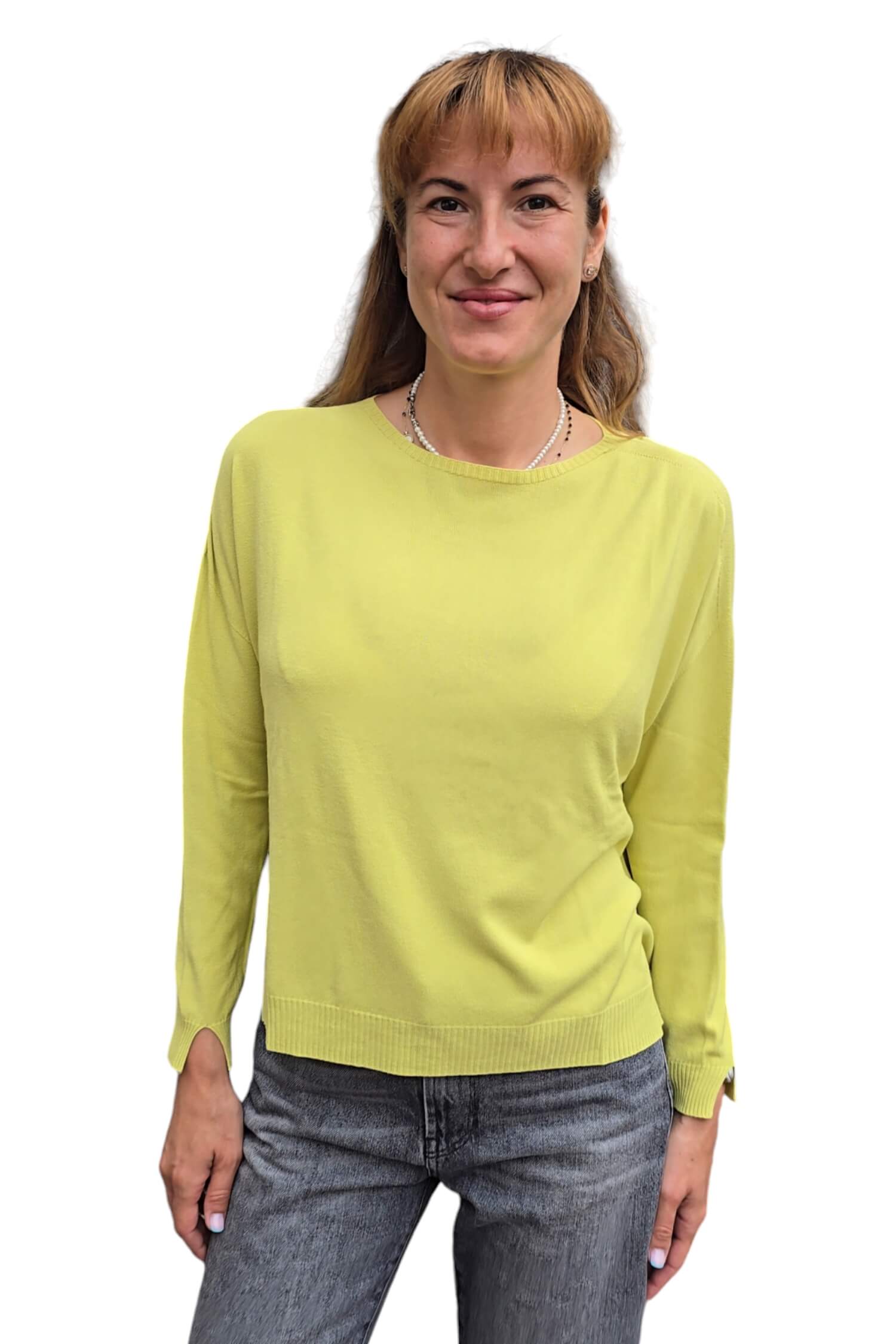 Women's thin sweater VICOLO green