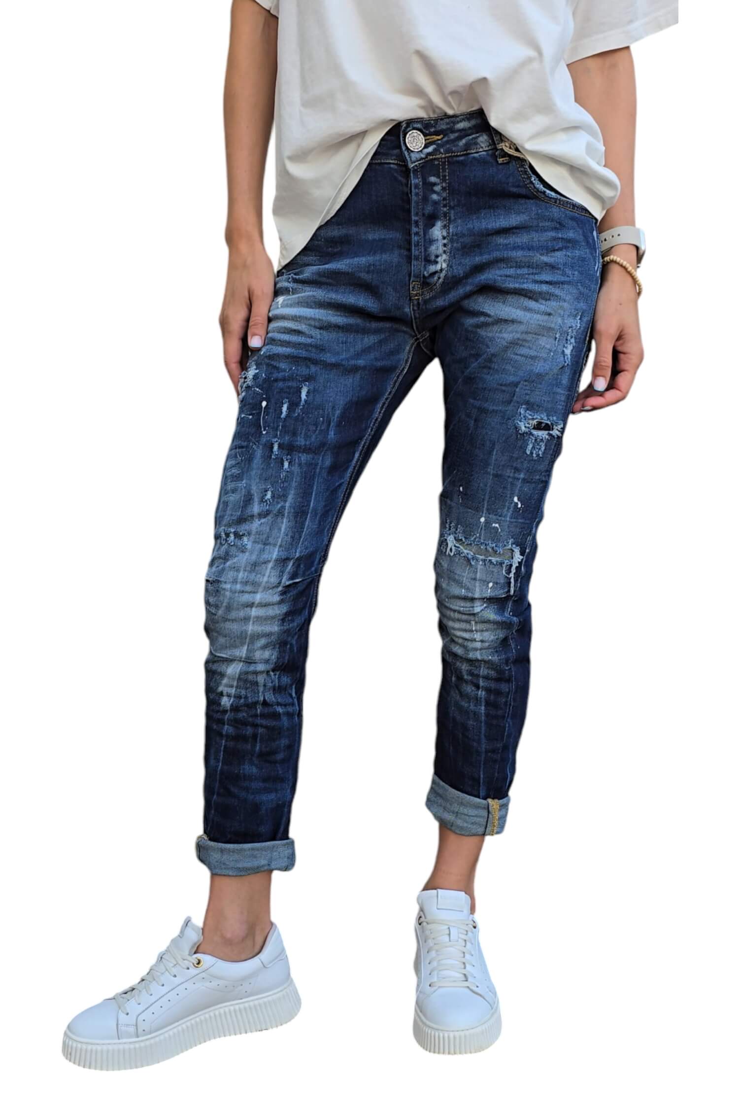 Women's slim fit jeans XAGON MAN blue