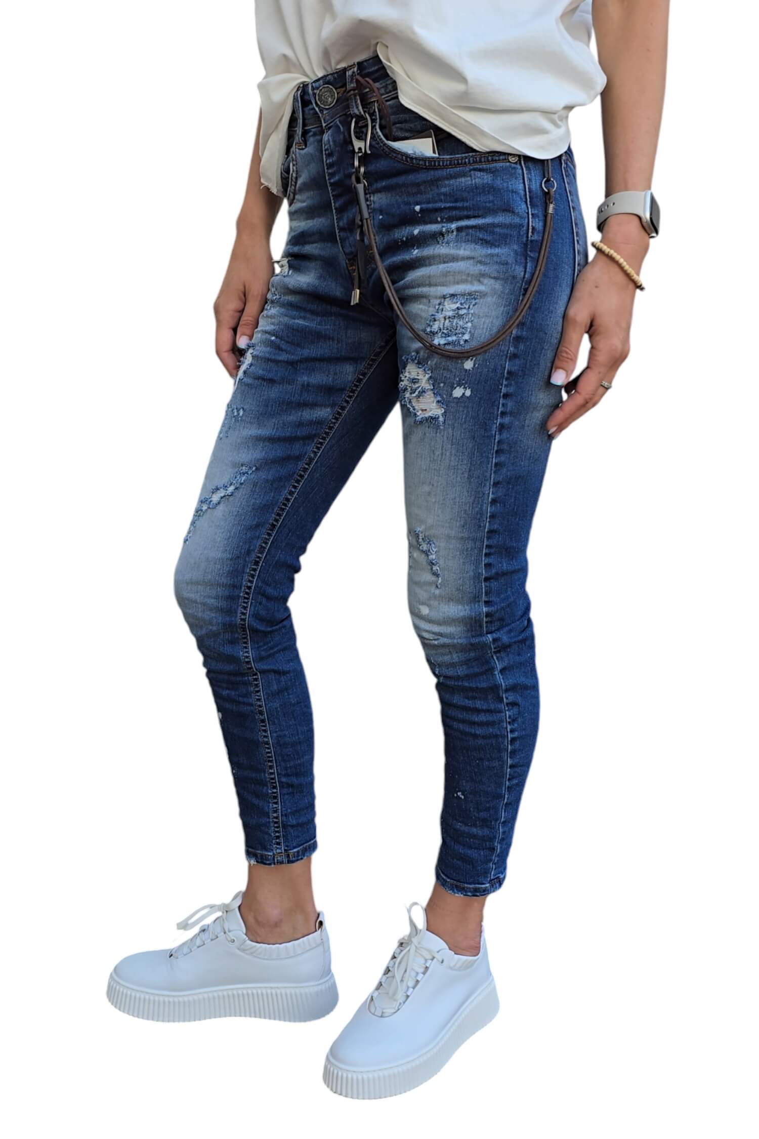 Women's skinny fit jeans brand XAGON MAN blue