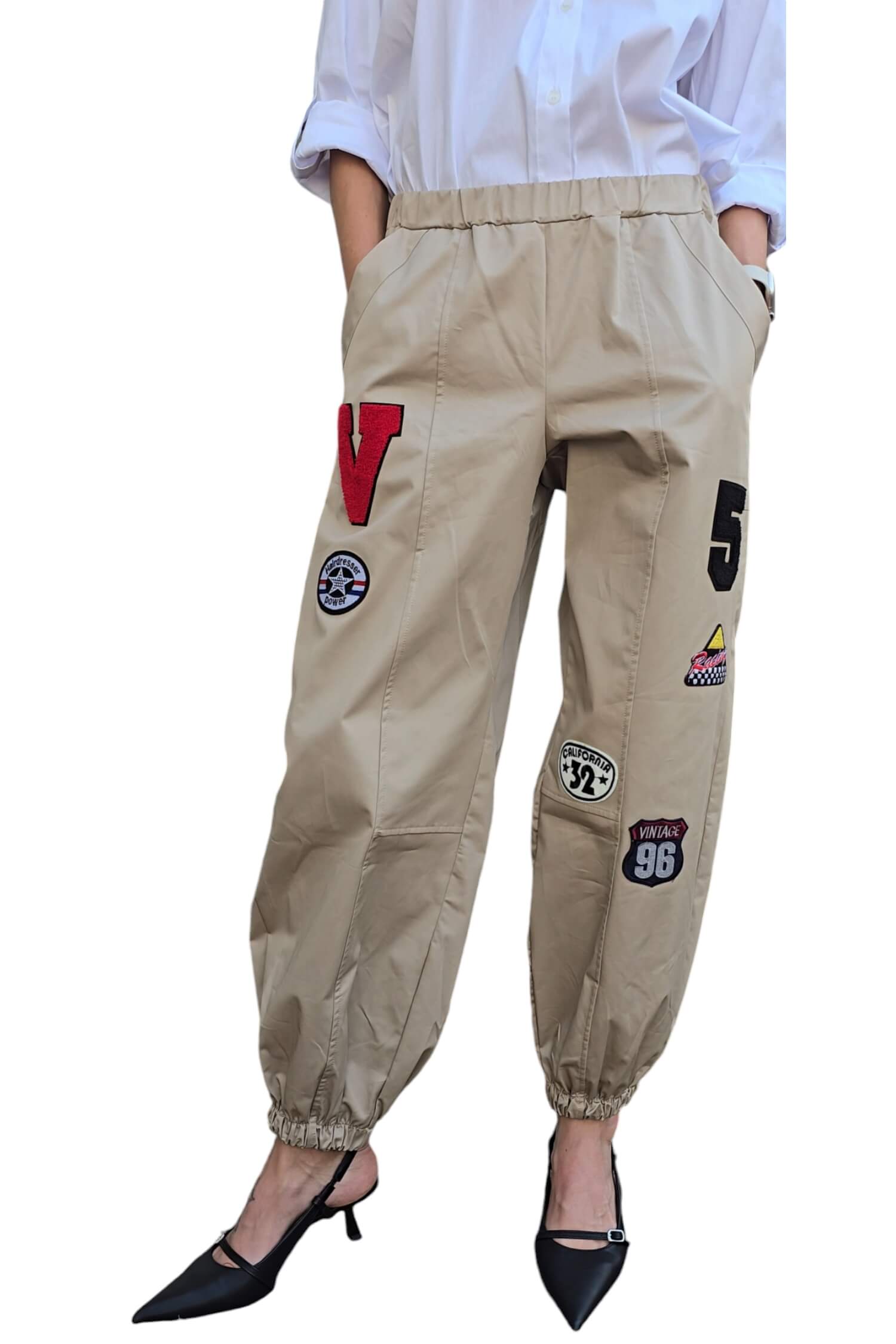 Women's cargo pants VICOLO brown