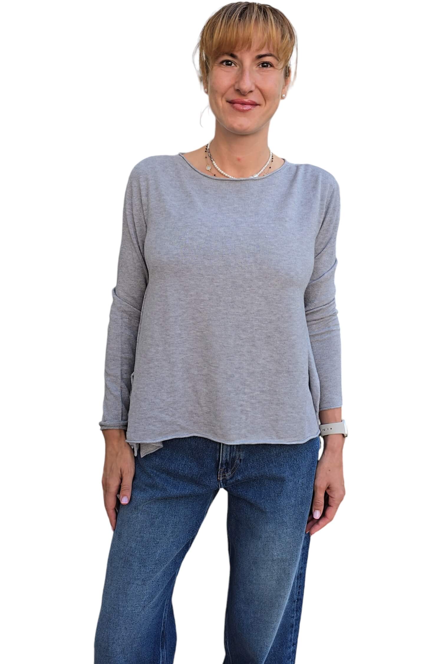 Women's thin sweater VICOLO gray