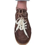 Women's trendy sneakers made of brushed leather LESTROSA brown