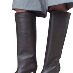 Women's high leather boots LESTROSA brown