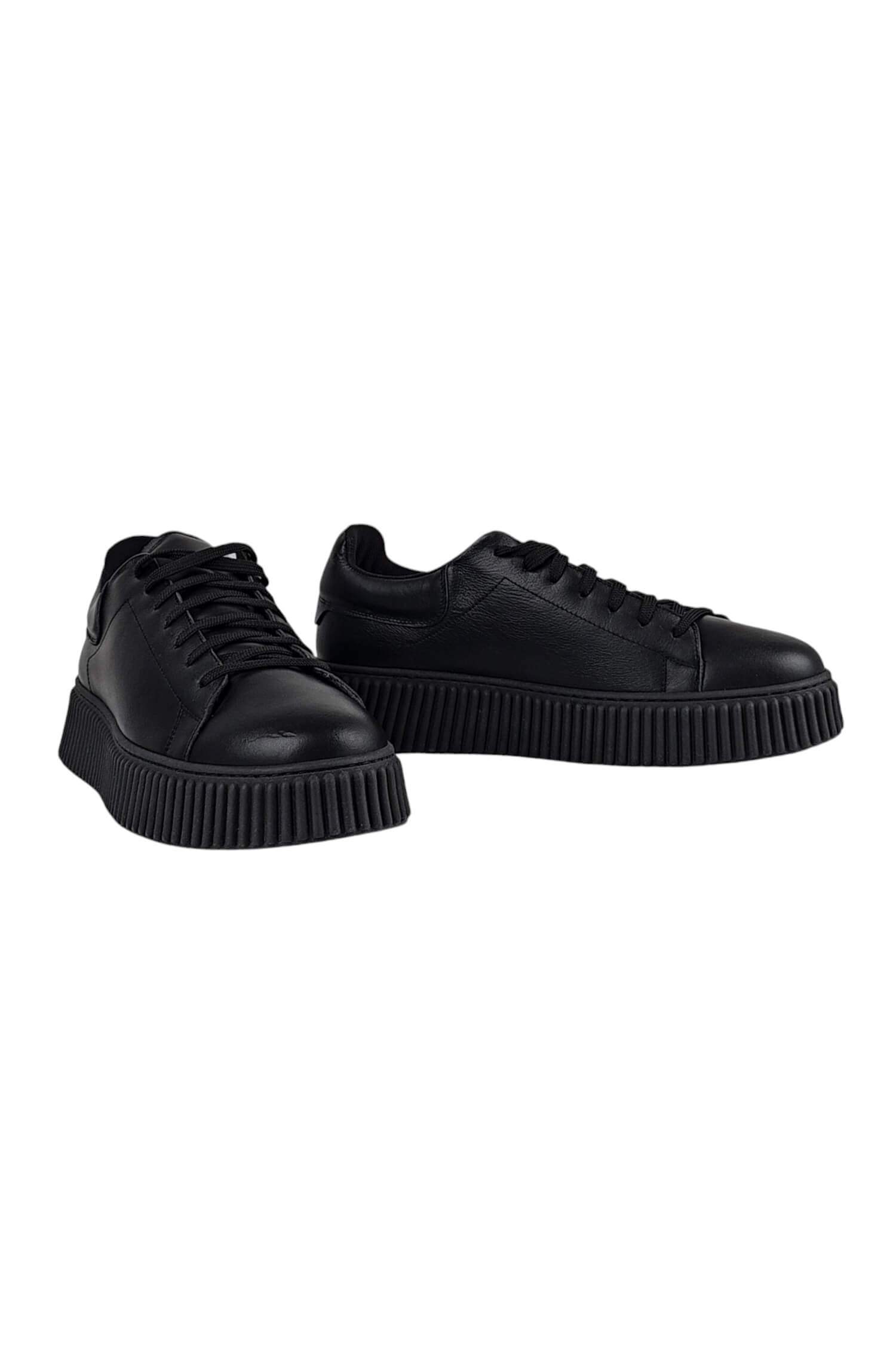 Men's leather sneakers LESTROSA black