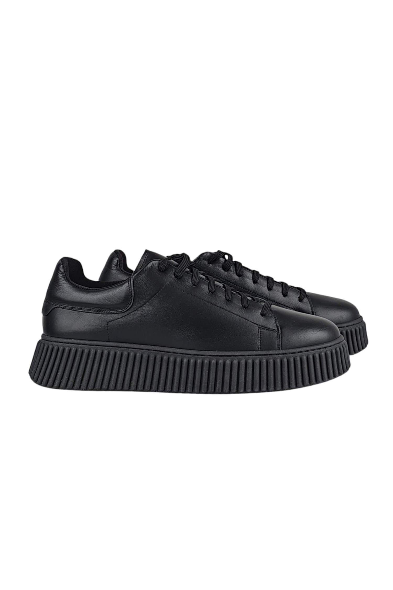 Men's leather sneakers LESTROSA black