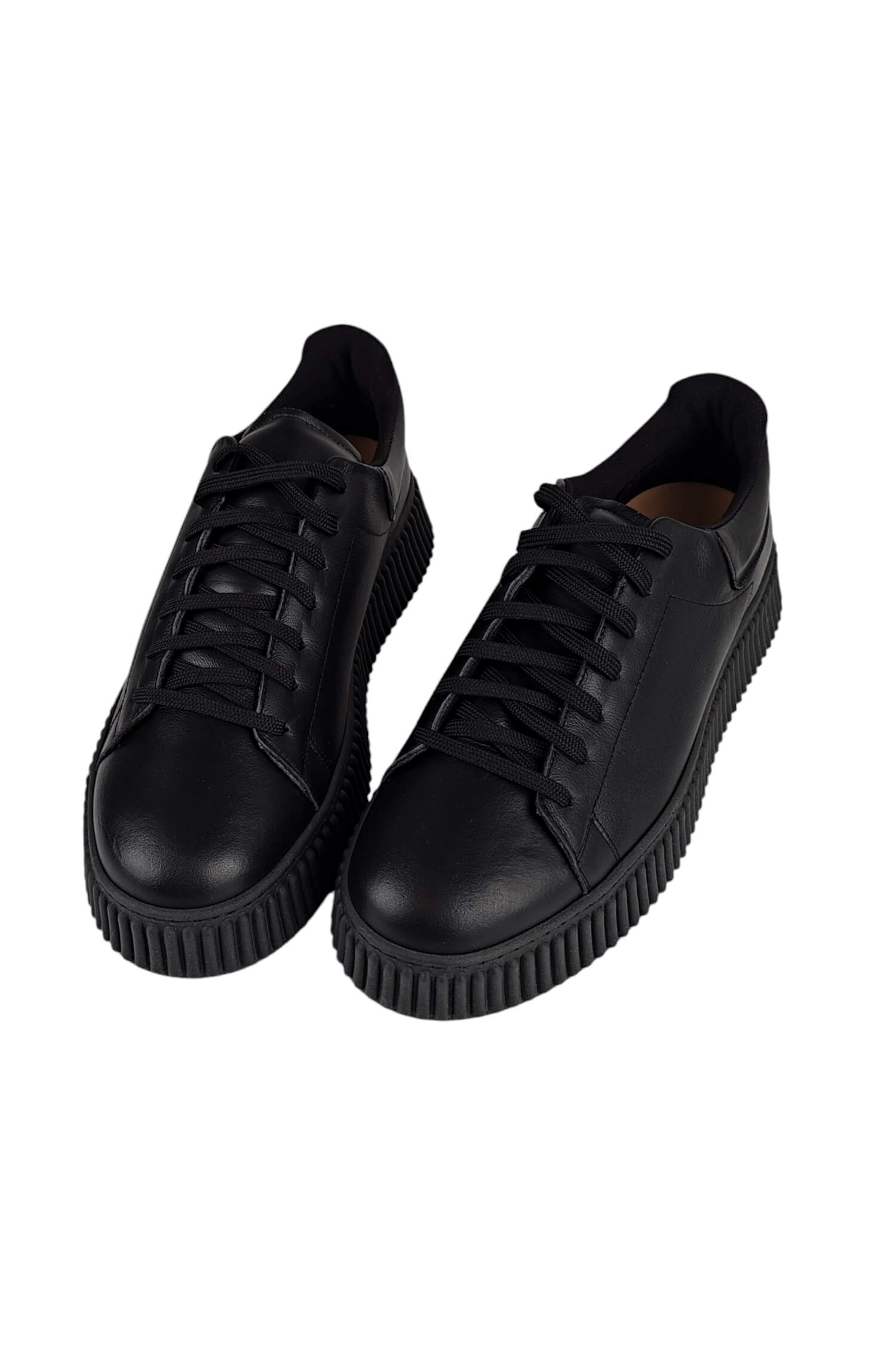 Men's leather sneakers LESTROSA black