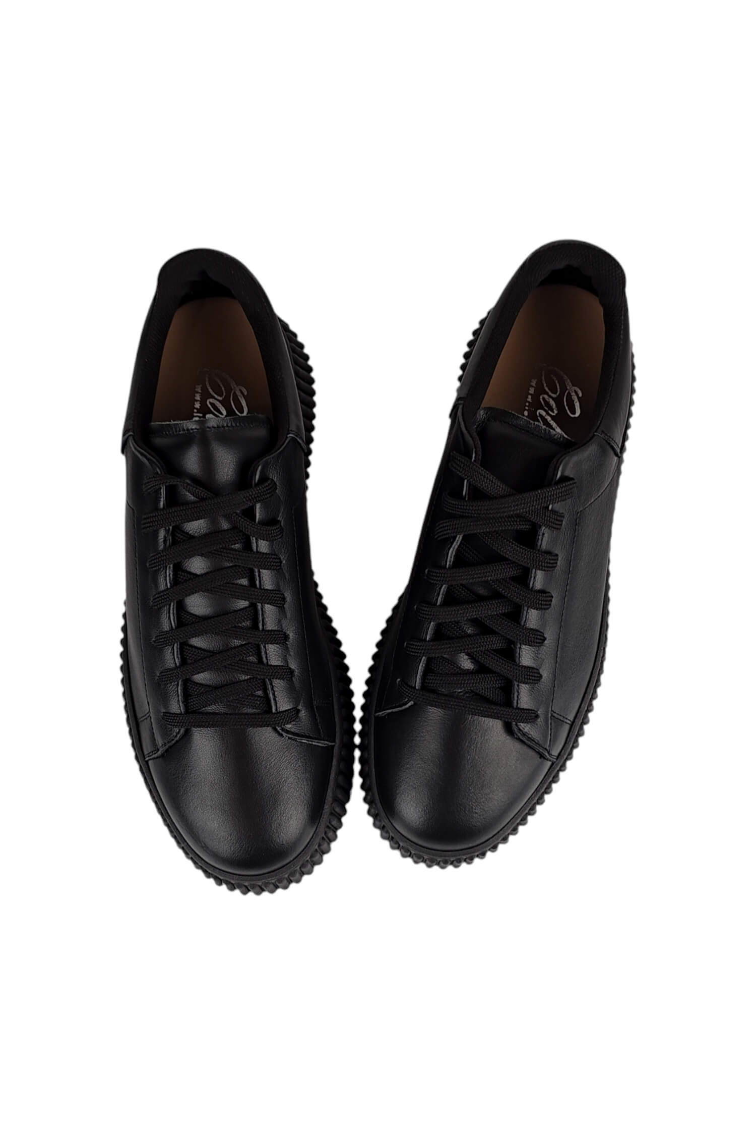 Men's leather sneakers LESTROSA black