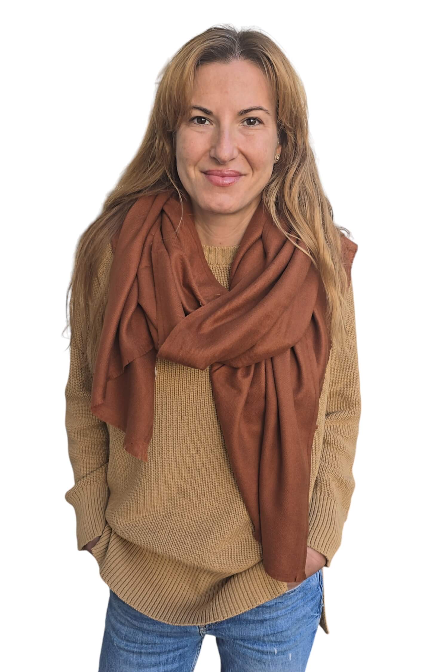 Women's scarf VICOLO brown