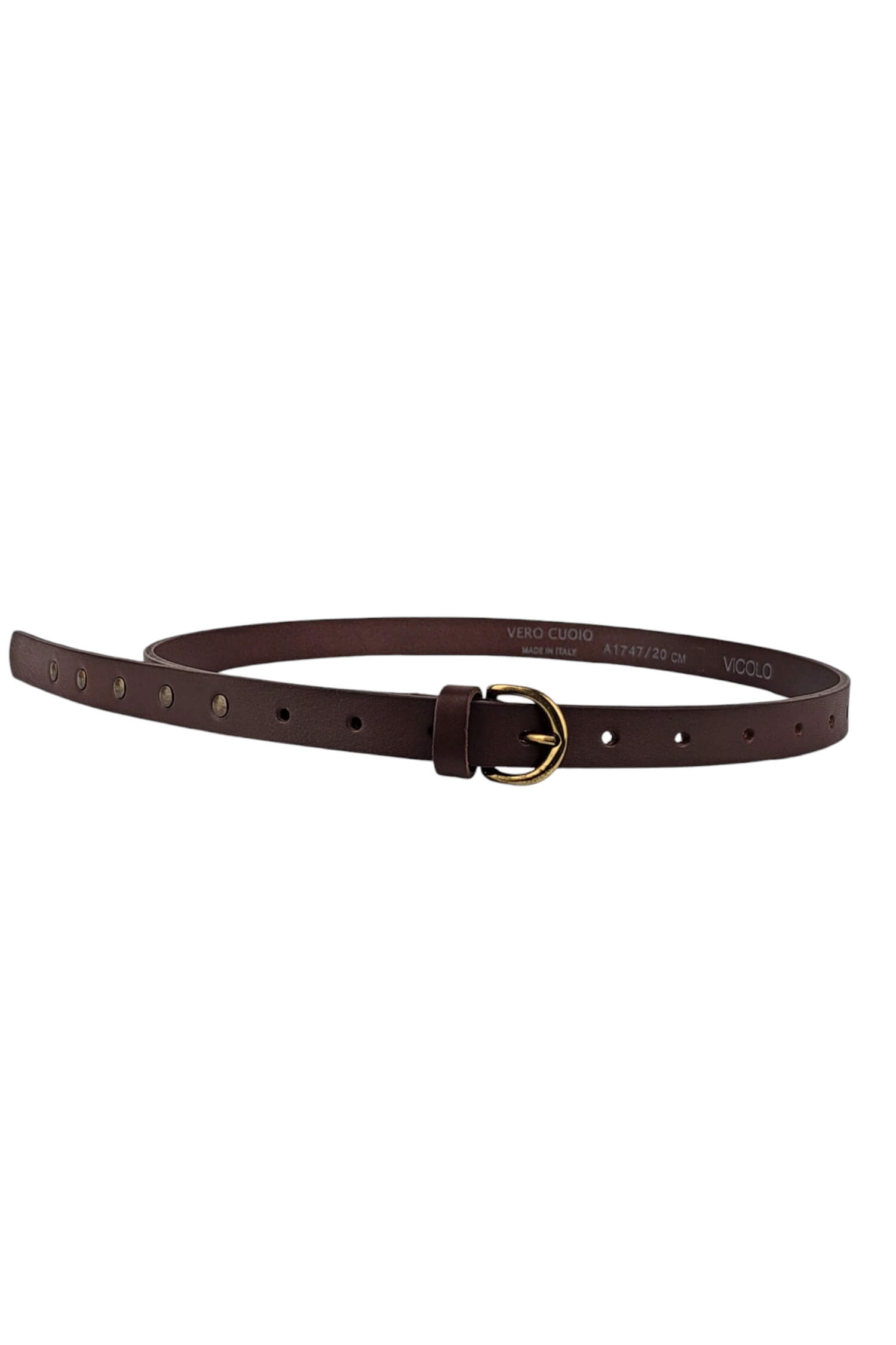 Women's leather belt VICOLO brown