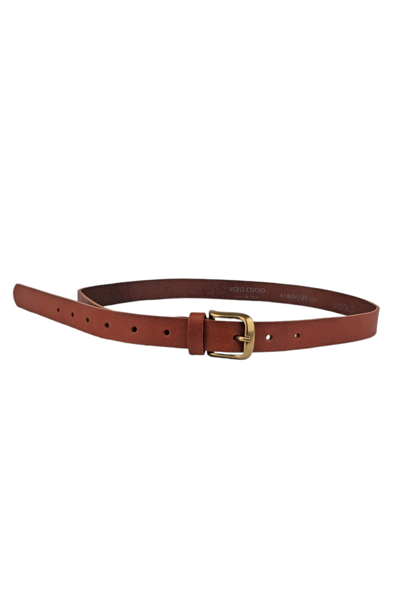 Women's leather belt VICOLO brown